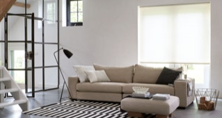 Duette gordijn zithoek