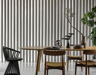 Versus lamellengordijn half-open